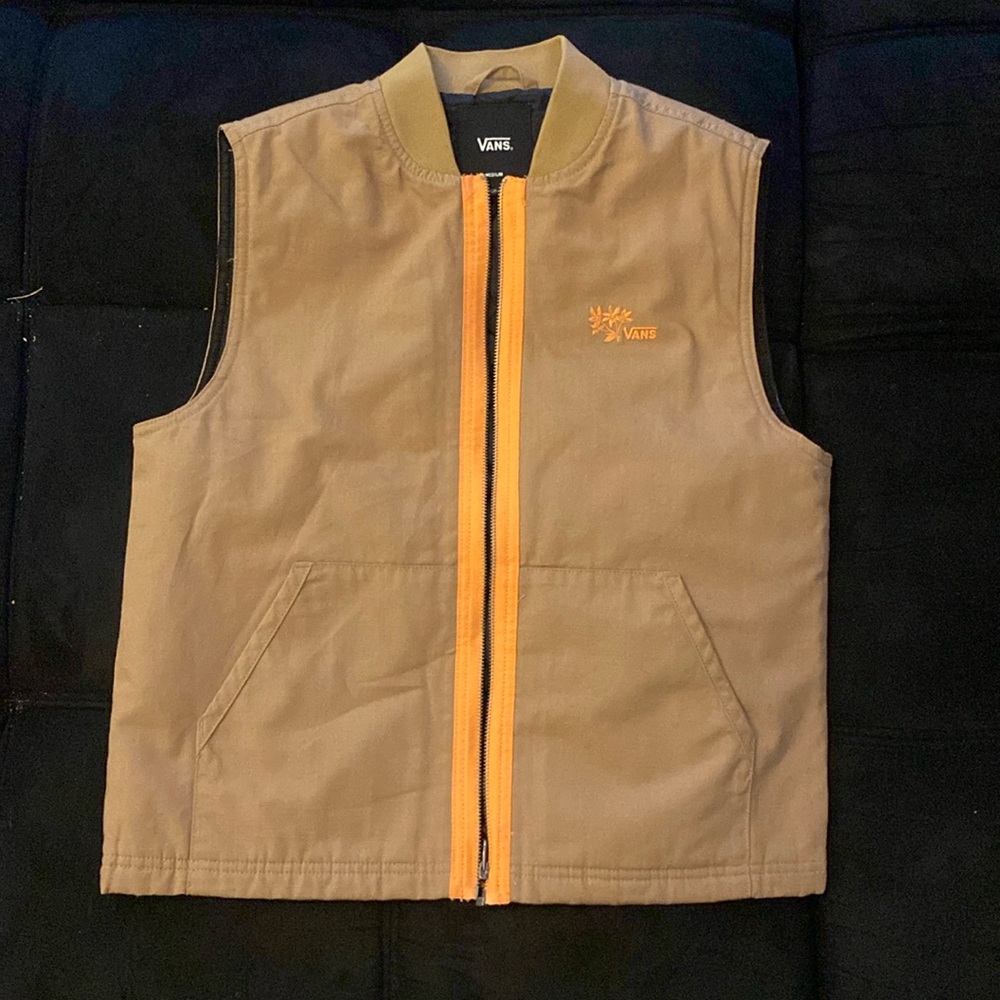Vans Orange and Tan Outdoor Vest